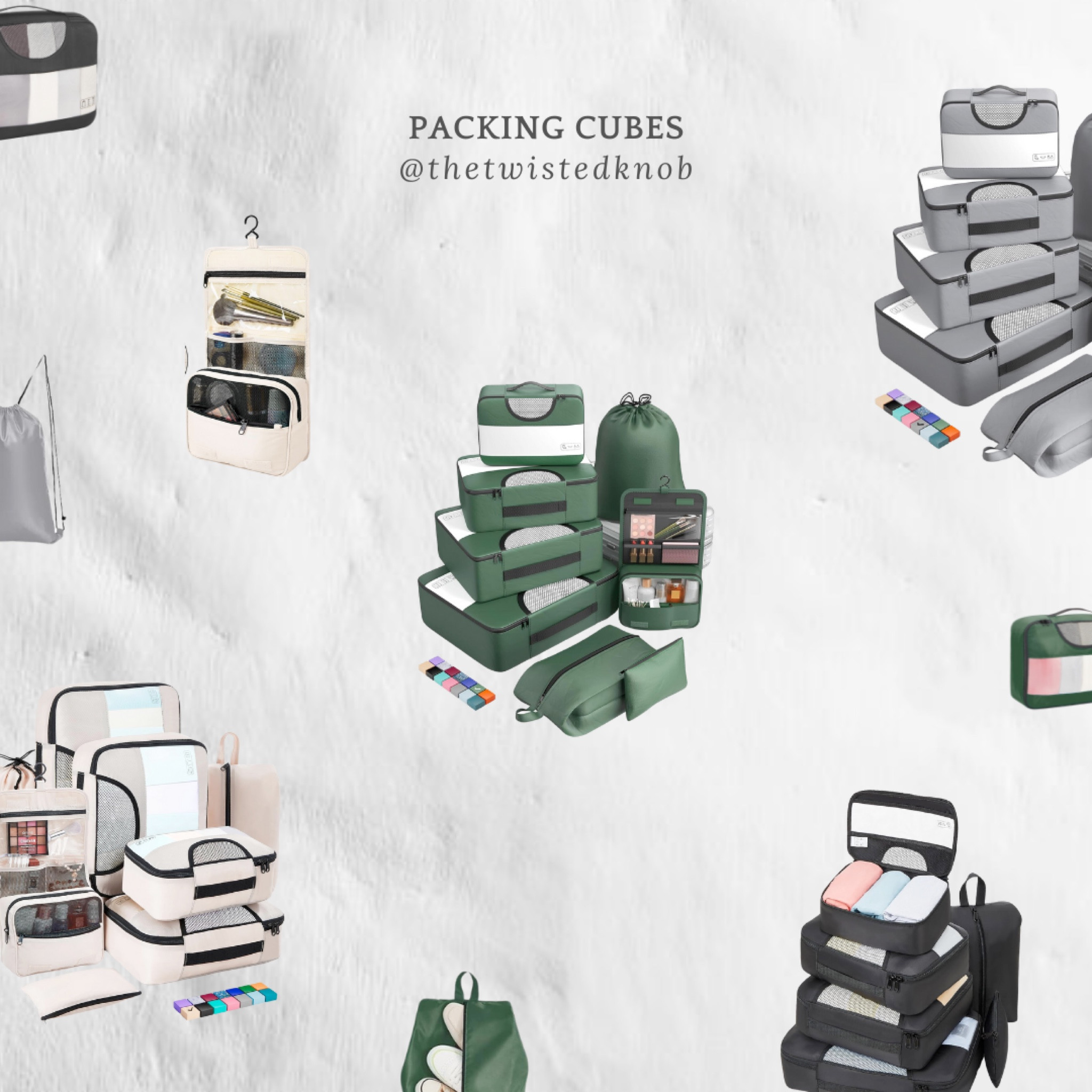 I’m not exaggerating when I say my life just got sorted by four colors: cream, grey, green, and black! 

I bought these packing cubes sets for each of us, and they kept everything organized in our bags—super handy, mess-free, and easy to grab exactly what we needed at any time. 

#LTKSaleAlert #LTKHome #LTKTravel