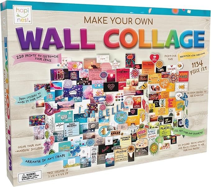Hapinest DIY Wall Collage Picture Arts and Crafts Kit for Teen Girls Gifts Ages 10 11 12 13 14 Ye... | Amazon (US)