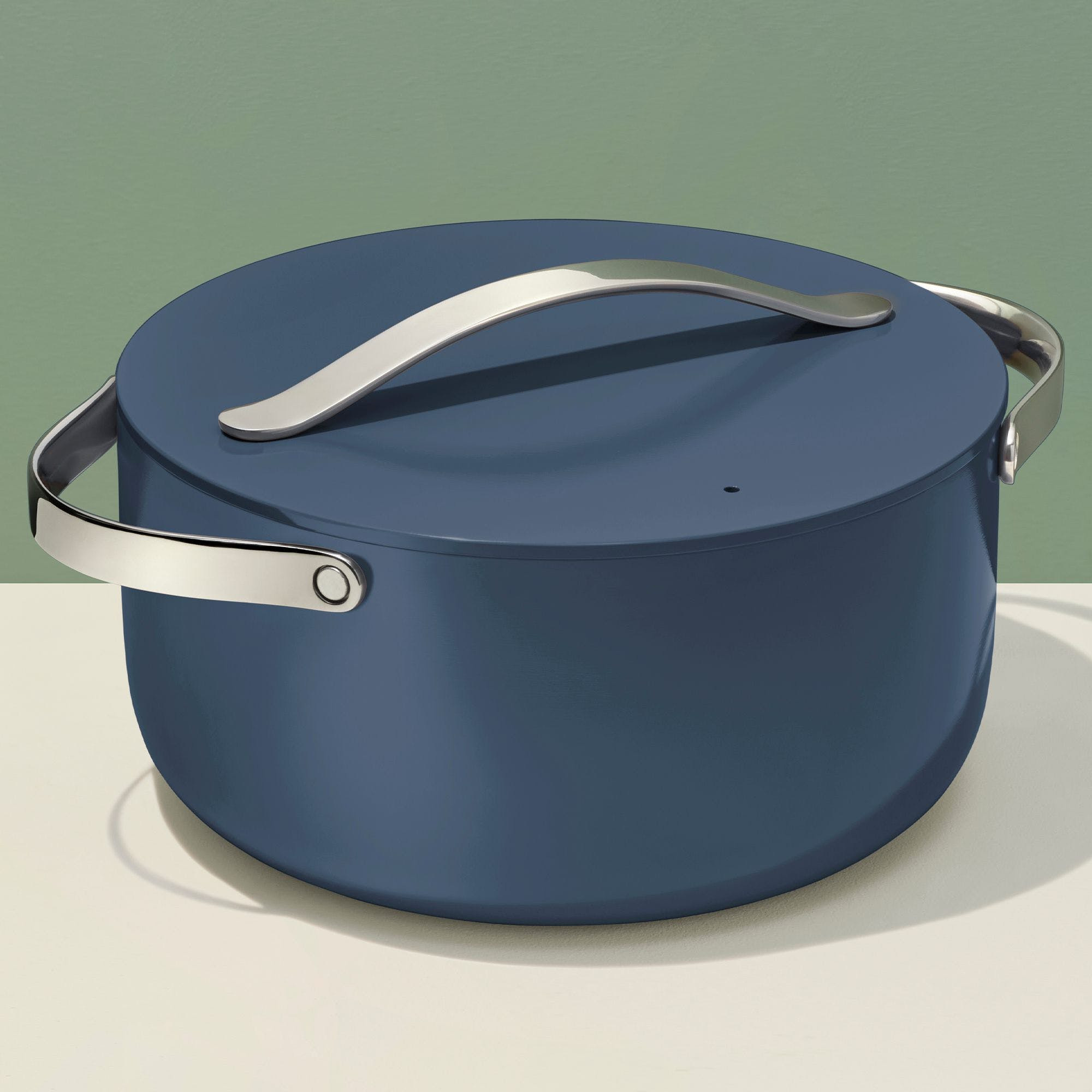 6.5 QT Dutch Oven In Navy | Non-Stick, Non-Toxic, PFAS-Free Ceramic Pans | Induction-Compatible For Healthy Cooking | Caraway | Caraway