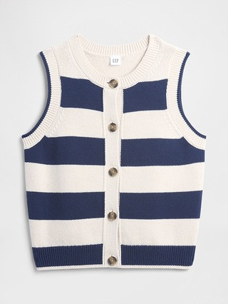 Sleeveless Button-Up Sweater | Gap Factory