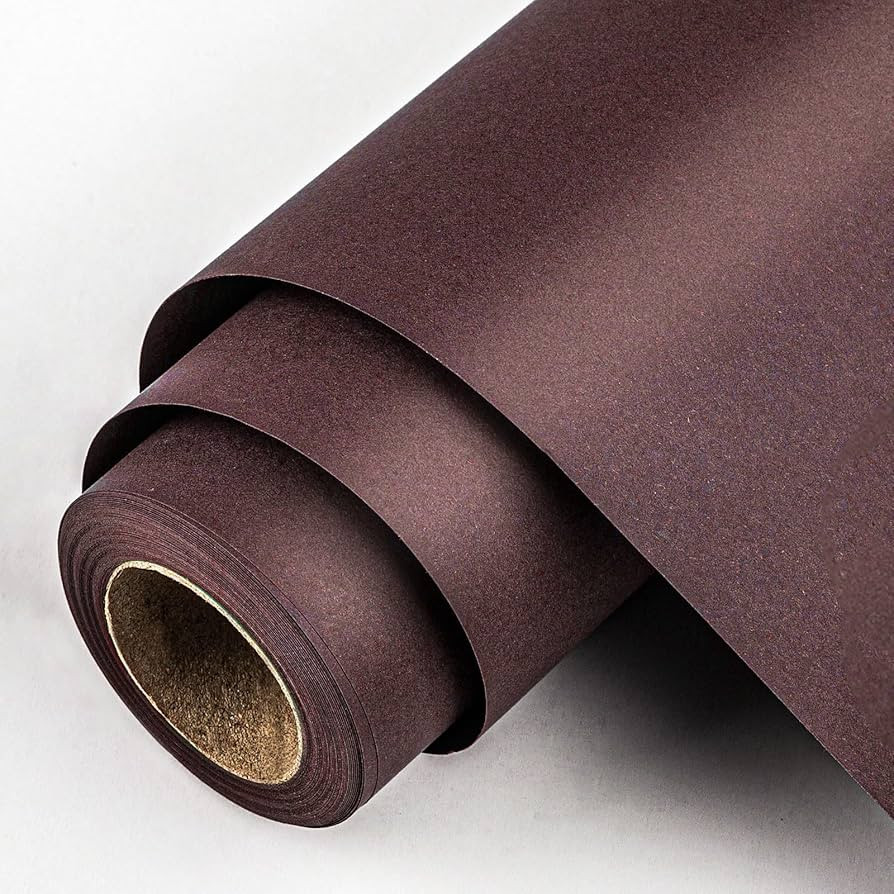 Coffee Brown Kraft Wrapping Paper Roll - 17 Inches x 33 Ft Recyclable Holiday Gift Wrap Present P... | Amazon (US)