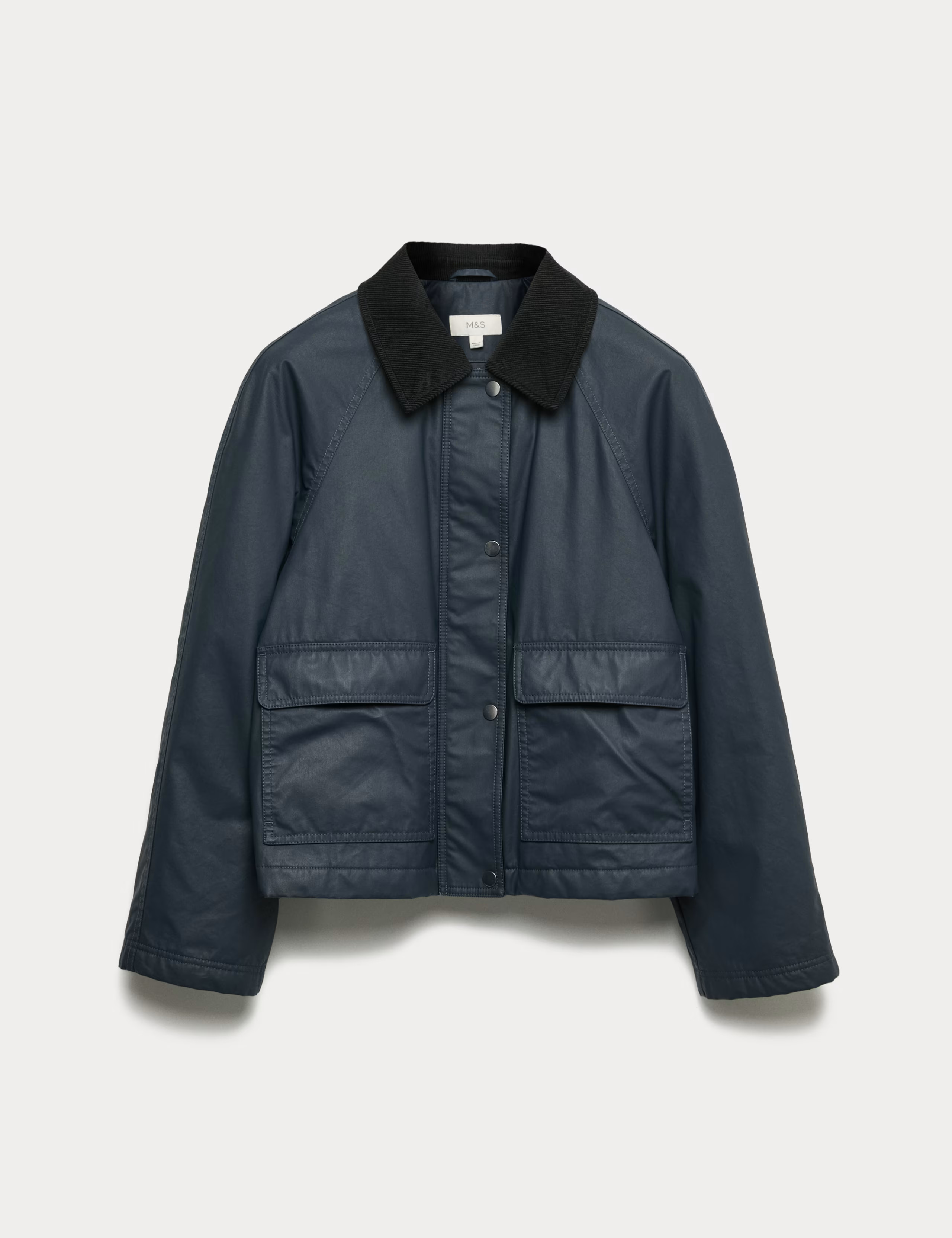 Waxed Look Short Utility Jacket | M&S Collection | M&S | Marks & Spencer (UK)