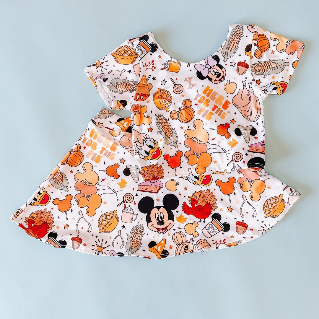 Mickey Thanksgiving Skirt and Crop, Mickeys Halloween Outfit, Girls Disney Outfits, Fab 5, Disney... | Etsy (US)