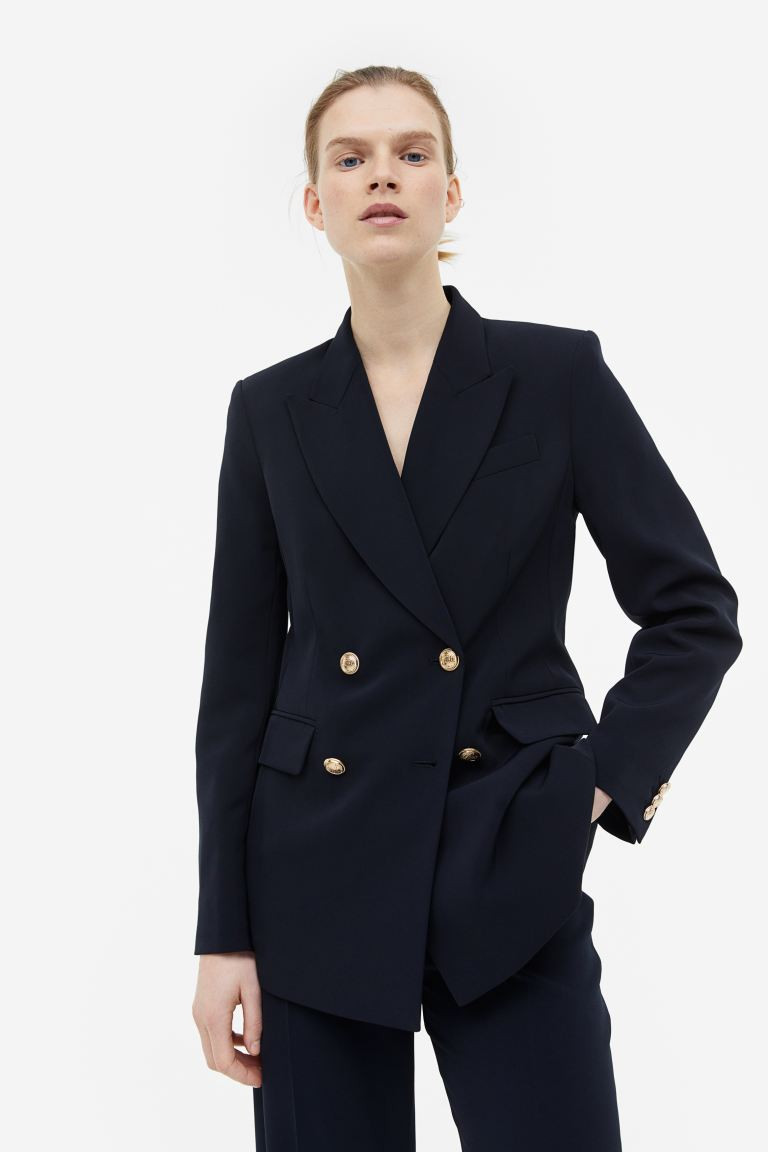 Double-breasted blazer | H&M (DE, AT, CH, NL, FI)
