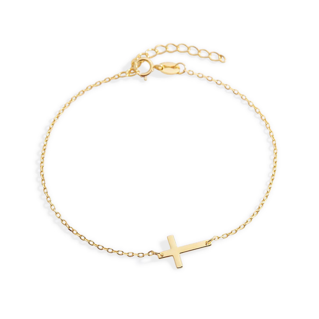 Cross Charm Bracelet | Mint & Lily