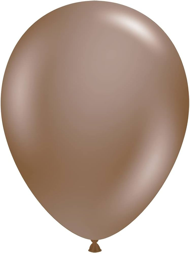 Tuf-Tex 10042 11" Brown Latex Balloons, | Amazon (US)