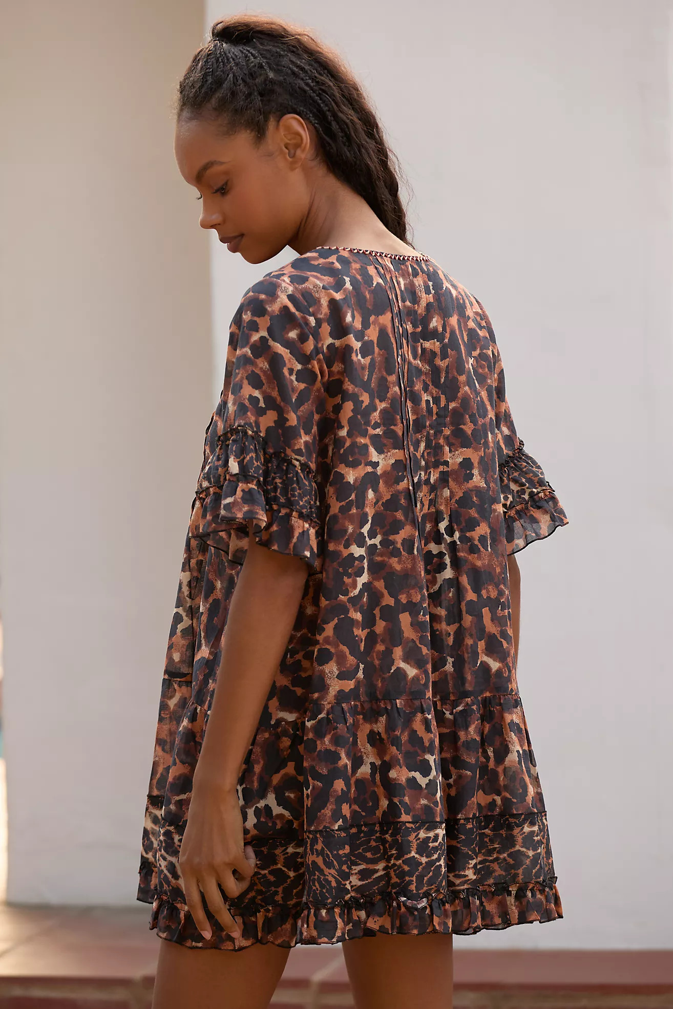 Duet Frill Mini Dress | Anthropologie (US)