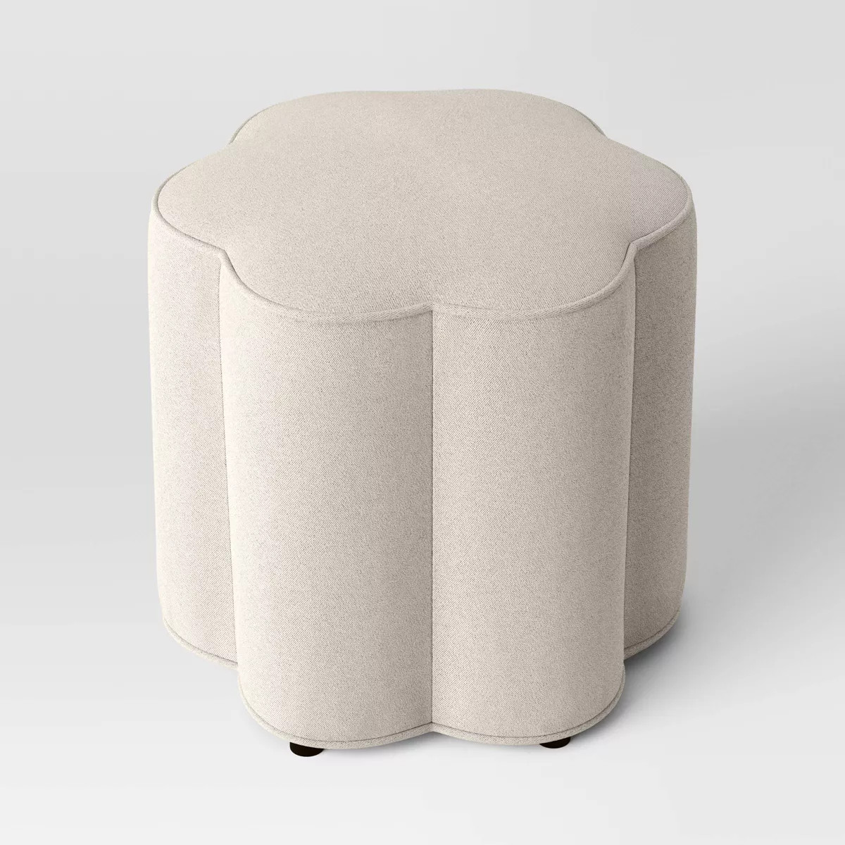 Scalloped Upholstered Ottoman - Room Essentials™ | Target