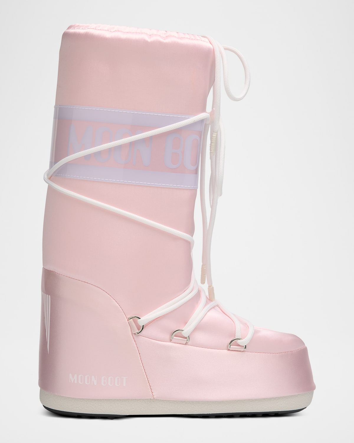 Icon Pearly Satin Knee-High Snow Boots | Neiman Marcus