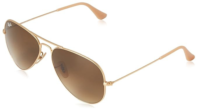 Ray-Ban 3025 Aviator Large Metal Non-Mirrored Non-Polarized Sunglasses | Amazon (US)