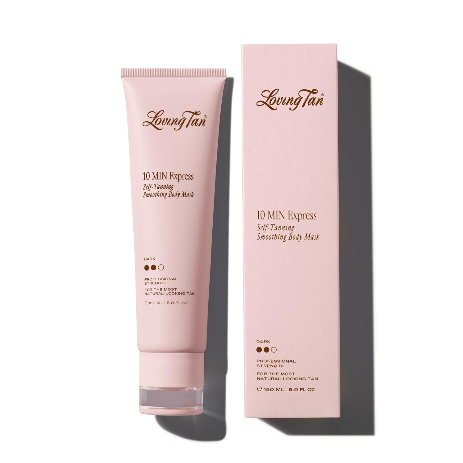 Loving Tan 10 Min Express Self Tanner Body Mask – Fast Acting & Streak-Free Smoothing Self Tan Formula, Natural Bronze, Hydrating Ceramides, Quick Dry & Transfer-Resistant (5 fl oz) | Amazon (US)