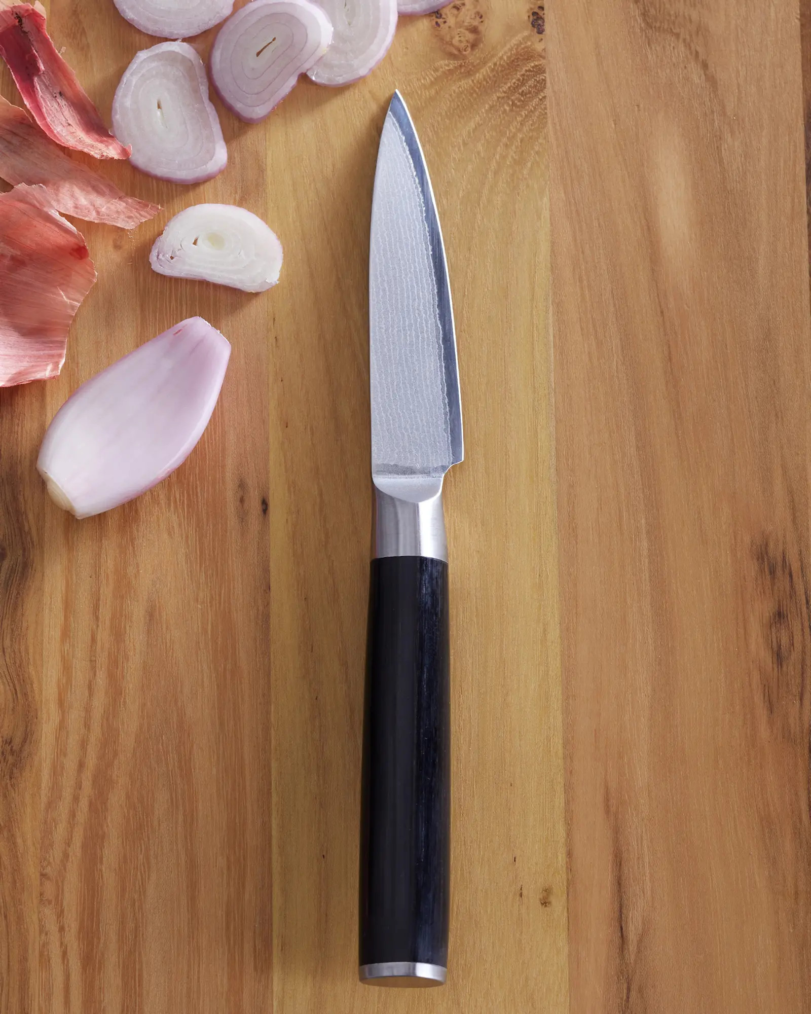 Essential Japanese Damascus Steel 3.5" Paring Knife | Quince