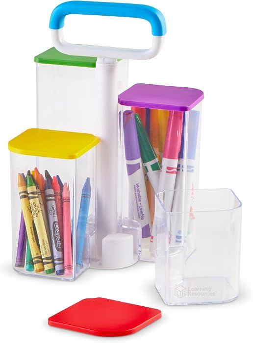 Learning Resources Create-a-Space See-Thru Storage Caddy , 9 Pieces, Classroom Organization, Scho... | Amazon (US)