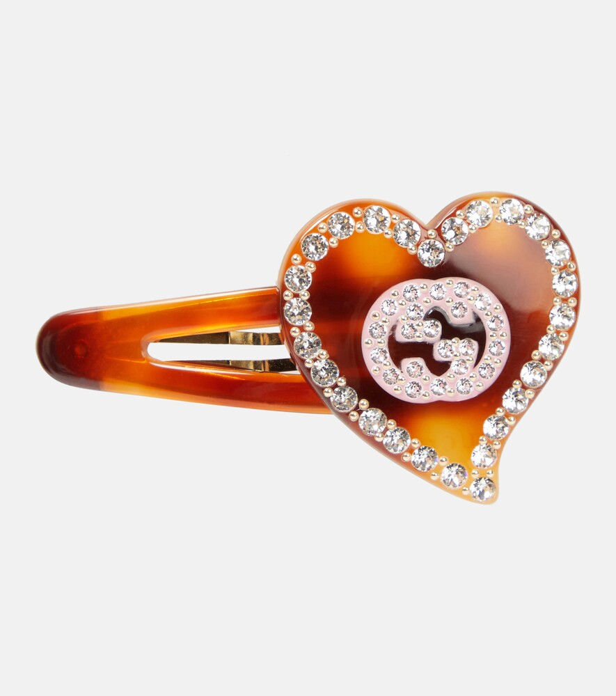 Interlocking G tortoiseshell hair clip | Mytheresa (US/CA)