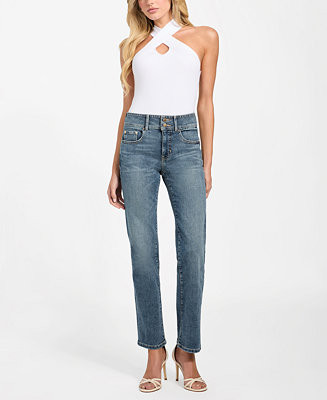 Women's Shape-Up Straight Leg Jeans | Macy's