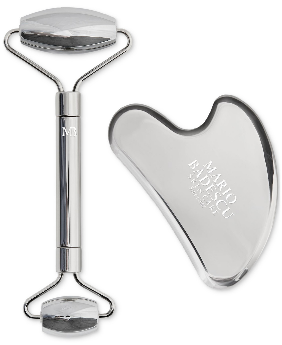Mario Badescu 2-Pc. Stainless Steel Facial Roller & Gua Sha Set | Macy's