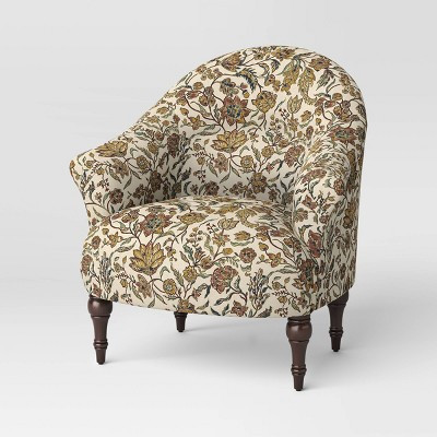 Aubrey Printer's Accent Chair in Telangana Floral Multi - Threshold™ designed with Studio McGee | Target