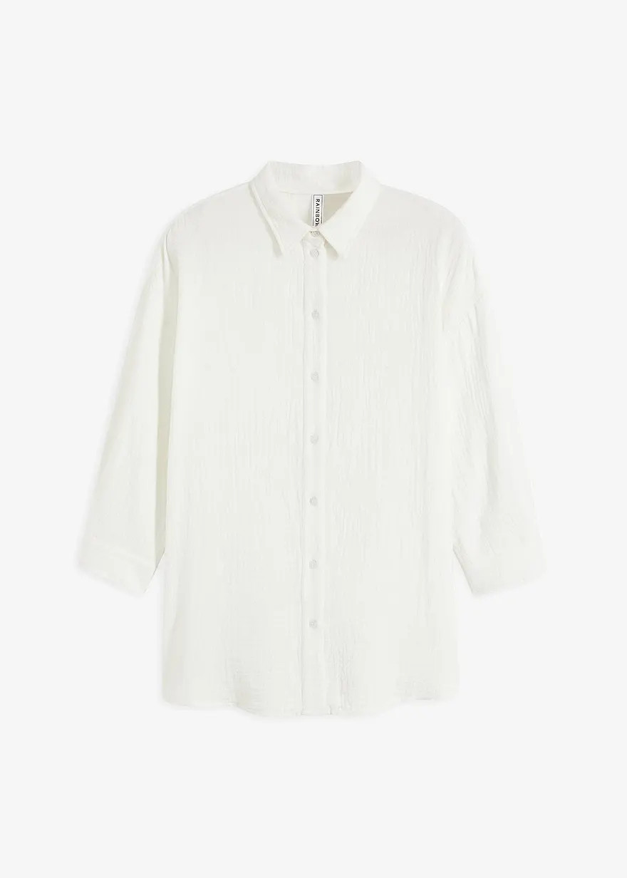 Hemdbluse aus Musselin | Bonprix DE