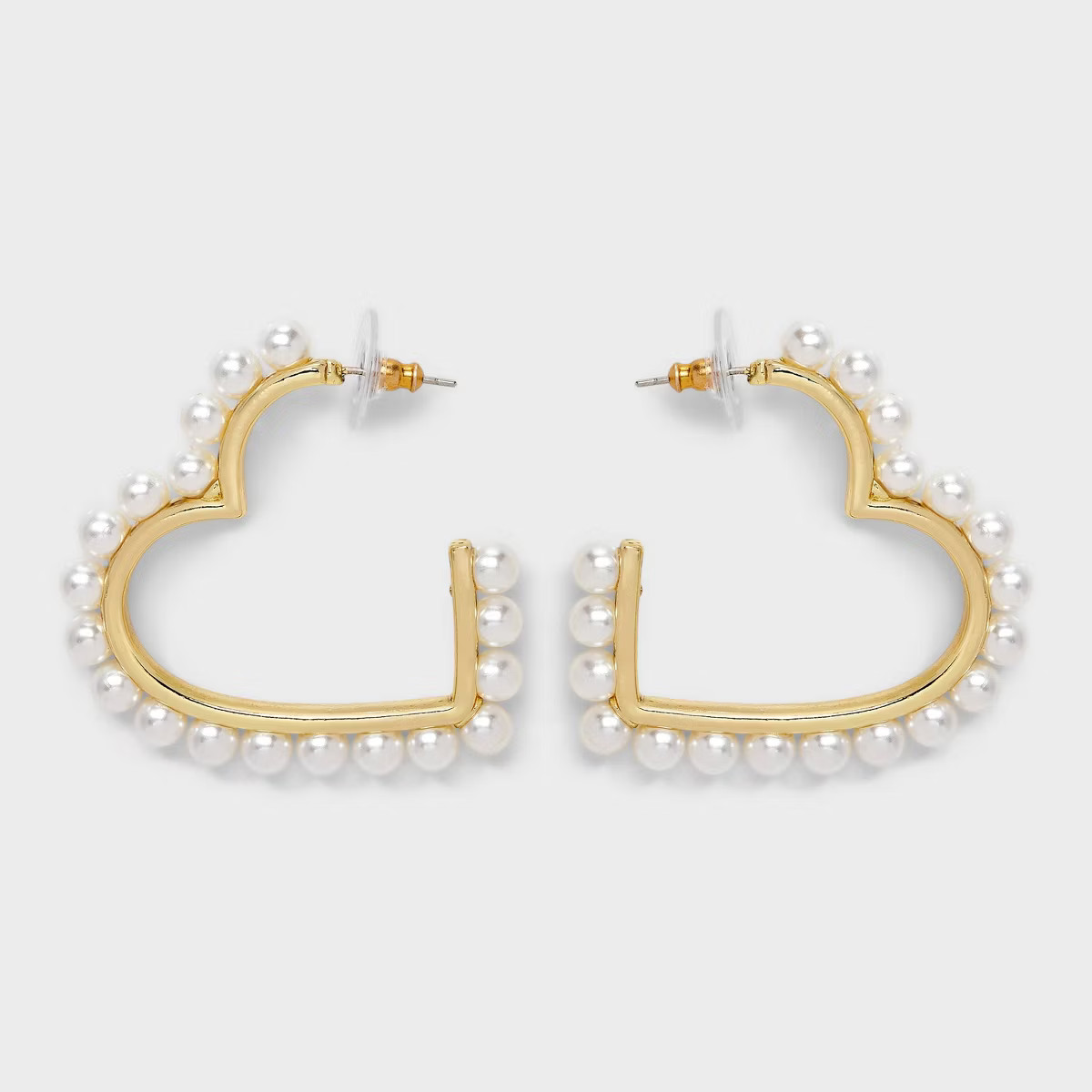 SUGARFIX By BaubleBar Be My Pearl Hoop Earrings - Pearl | Target