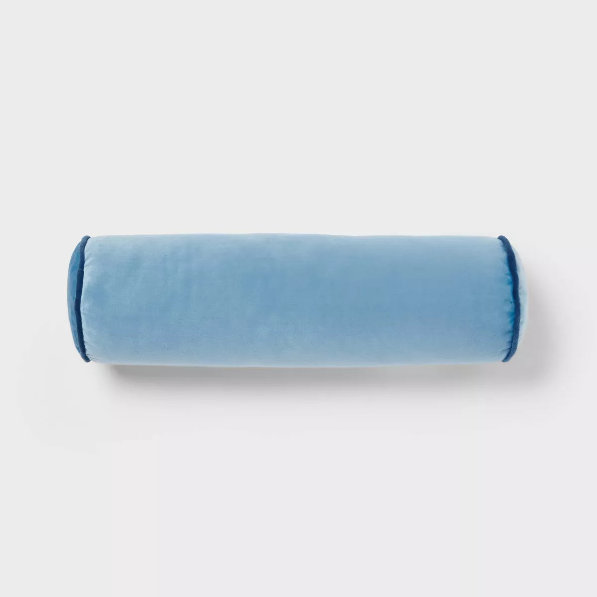 Round Bolster Kids' Pillow Blue - Pillowfort™: Velvet Cylinder Throw Pillow, OEKO-TEX Certified... | Target