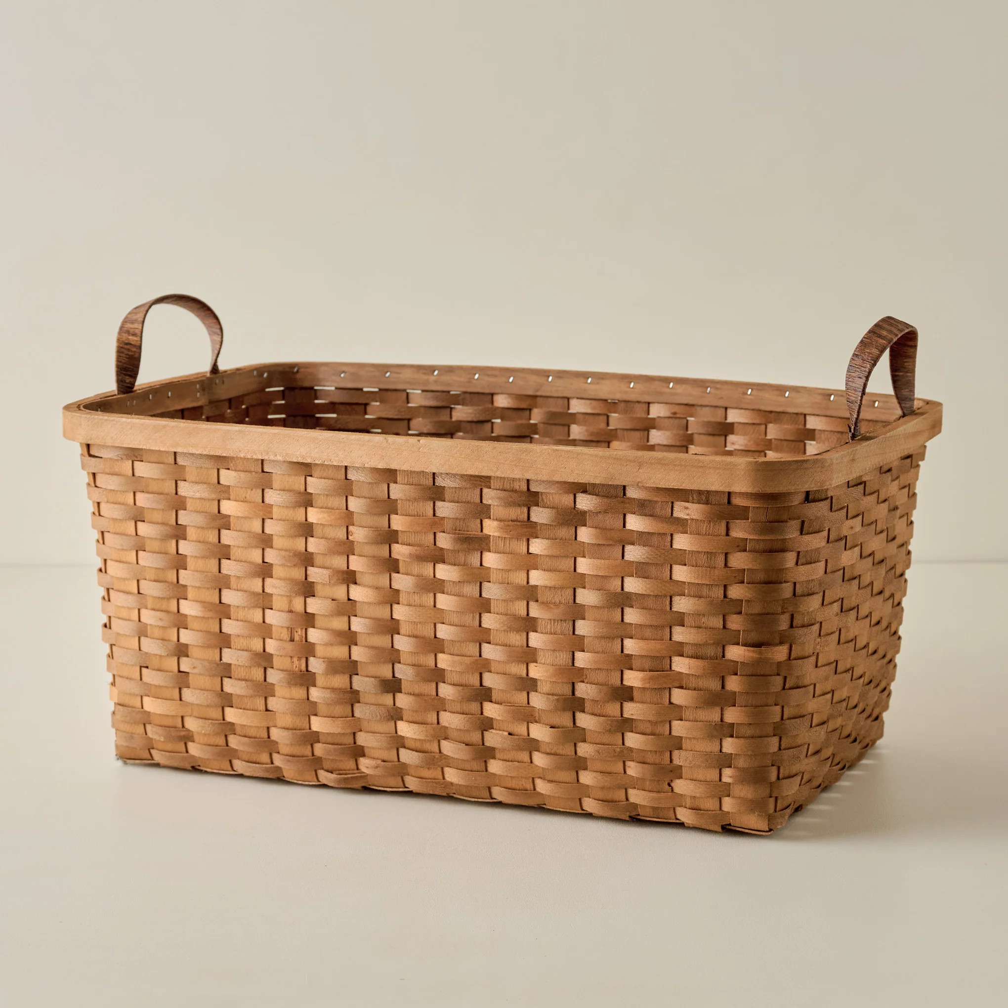 Antique Inspired Woven Harvest Basket | Magnolia