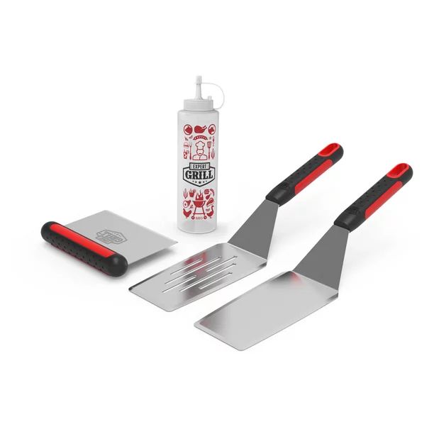 Expert Grill Stainless Steel Barbecue Griddle Tool Set, 4-Piece | Walmart (US)
