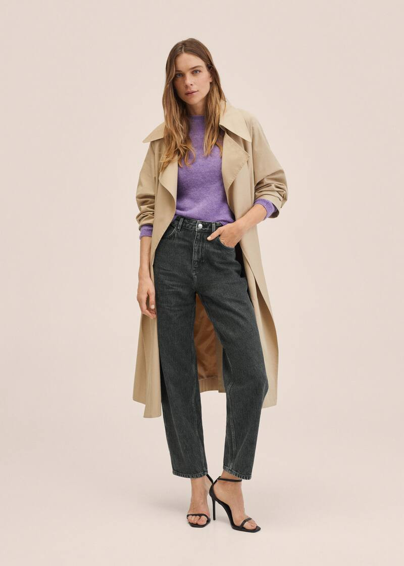 High-rise tapered jeans -  Women | Mango USA | MANGO (US)