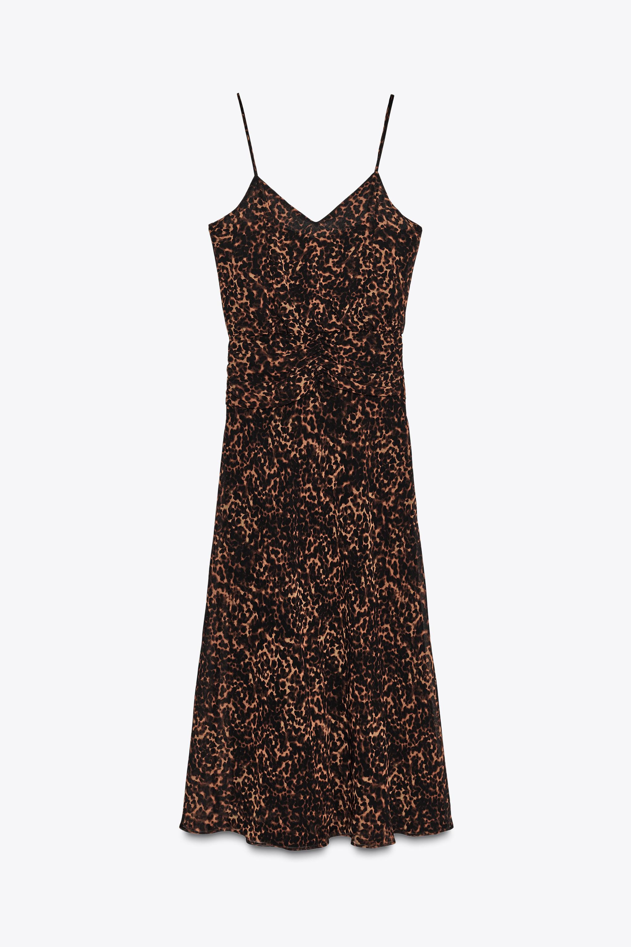 ANIMAL PRINT MIDI DRESS | Zara US