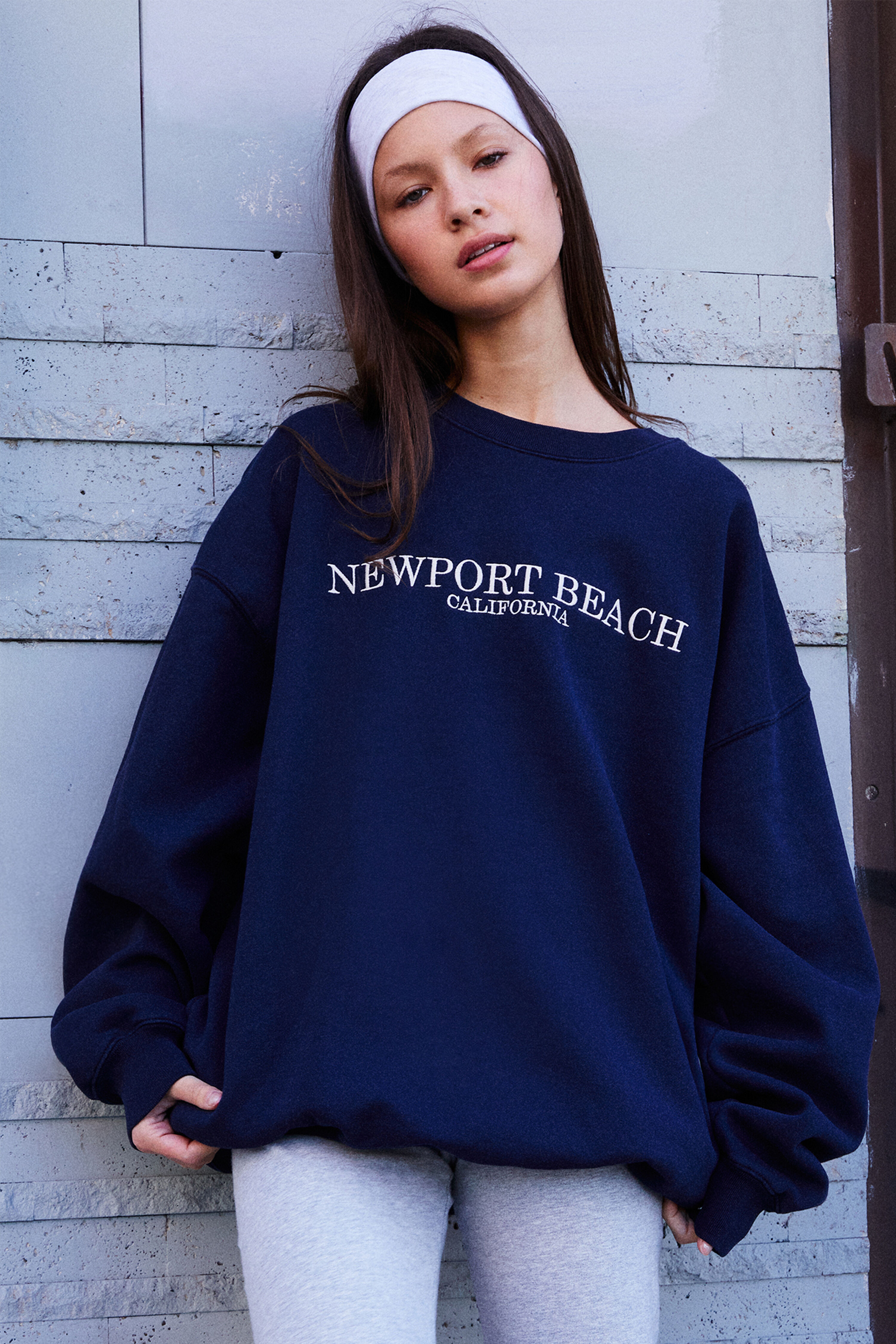 John Galt Erica Newport Beach Crew Neck Sweatshirt | PacSun