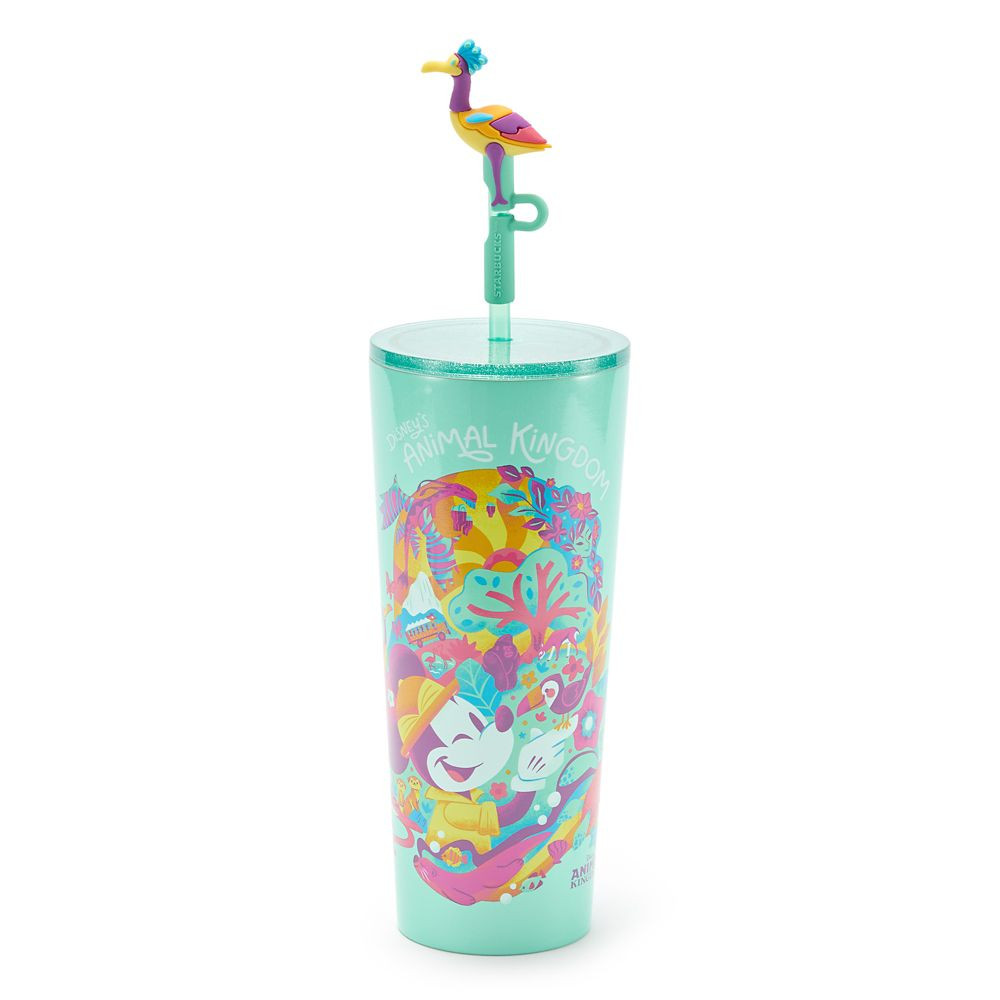 Disney's Animal Kingdom 24 oz. Stainless Steel Starbucks® Travel Tumbler with Straw – Walt Dis... | Disney Store
