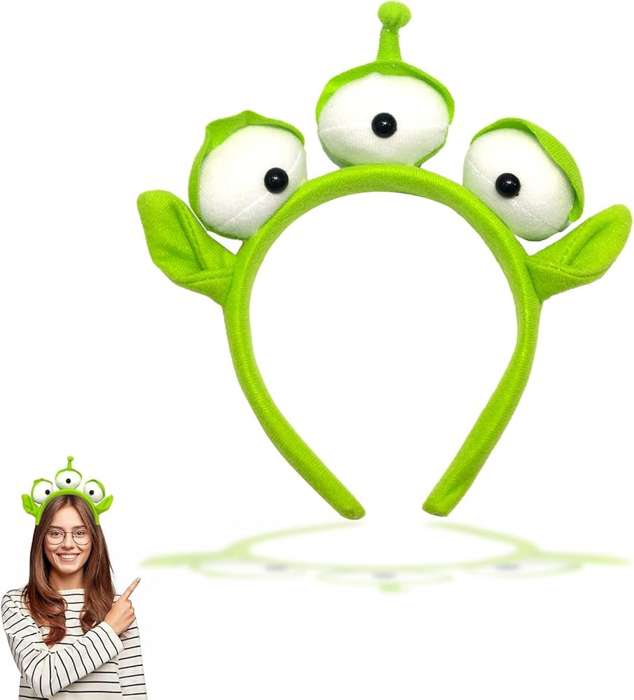 Alien Headband Three-Eyed Monster Plush for Kid Adults, Alien for Party Cosplay Halloween Costume | Amazon (US)