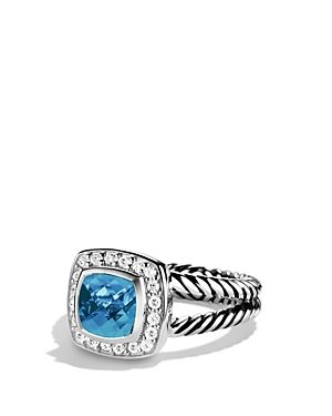 David Yurman Petite Albion Ring with Blue Topaz & Diamonds | Bloomingdale's (US)