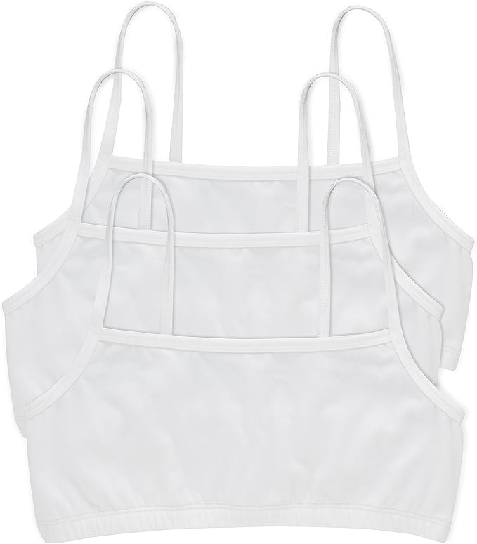 Hanes Women's Cotton String Bralette (3 Pack) | Amazon (US)