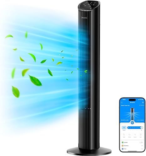 GoveeLife 36 inch Smart Tower Fan for Bedroom, Floor Fan for Home with Auto-Reflect 8 Speeds by T... | Amazon (US)