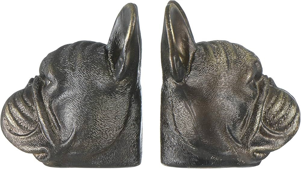 Creative Co-Op Resin Antique Bronze Dog, Set of 2 Bookends | Amazon (US)