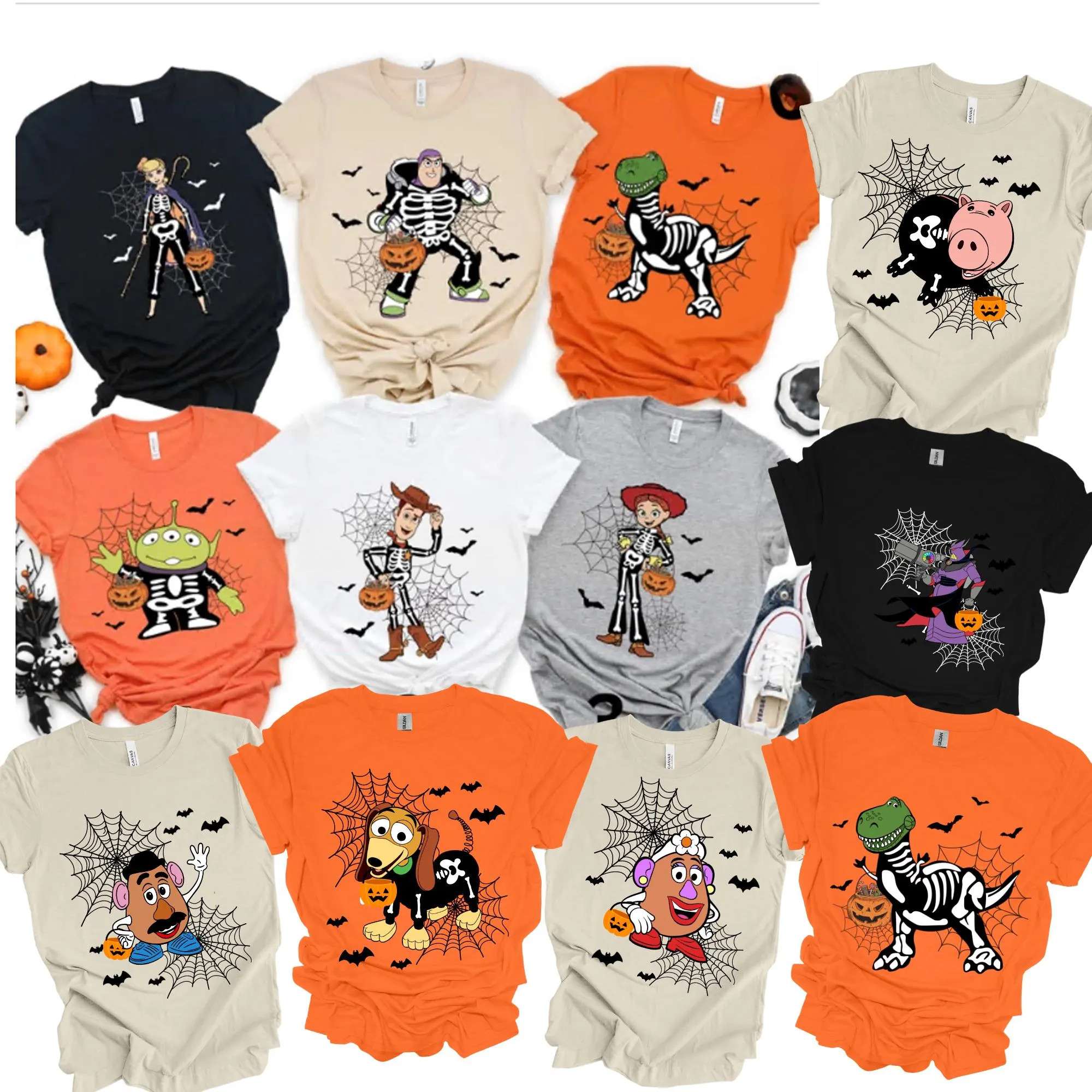 Halloween Family Matching Toy Story 16 characters Shirt, Party Trick or Treat, Toy Story Disney Group  Shirt, Skeleton Buzz Woody, Mr Potato | Etsy (Global)