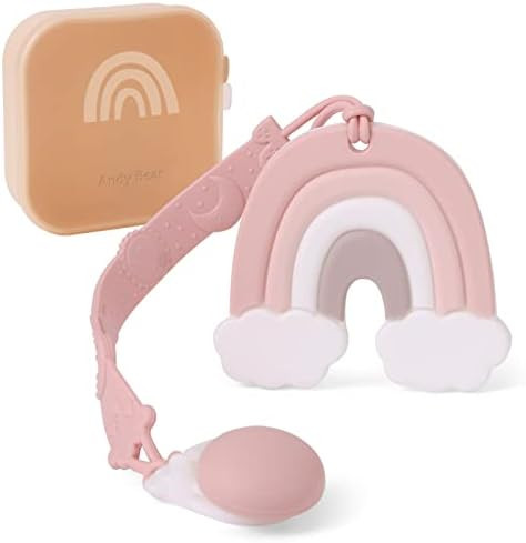 Teething Toys for Babies 0-6 Months Baby Teethers with Clip Silicone Baby Teether Toys for Boys a... | Amazon (US)