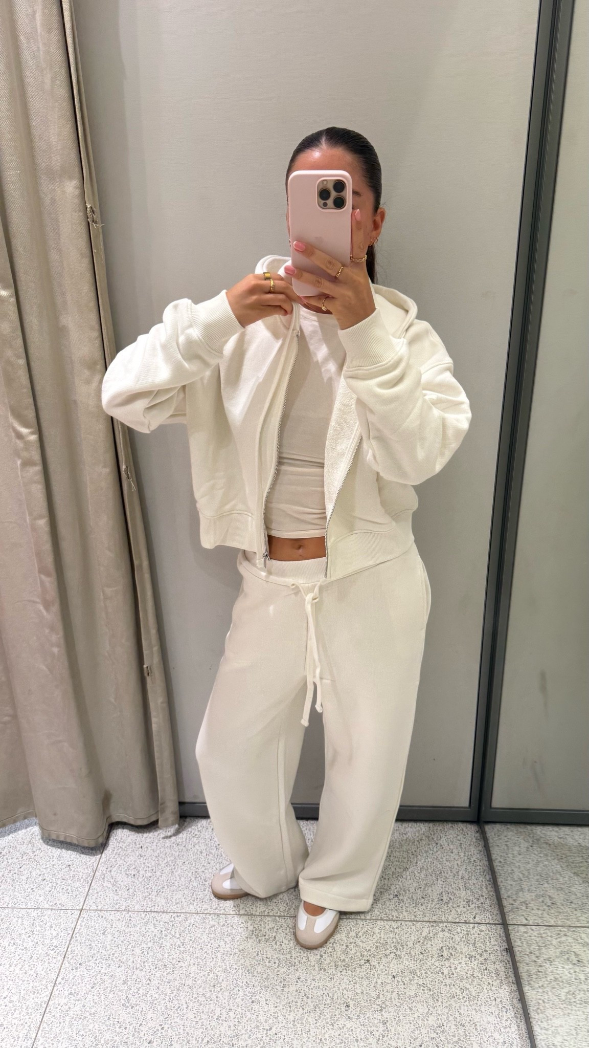 Cream tracksuit - autumn - winter - tracksuit - co ord - zip up

#LTKautumn #LTKstyletip