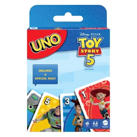 UNO Disney and Pixar Toy Story 5 Card Game for Kid, Adult & Family Nights, Deck Inspired by the Movie | Walmart (US)