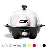 Dash DEC005BK black Rapid 6 Capacity Electric Cooker for Hard Boiled, Poached, Scrambled Eggs, or Om | Amazon (US)