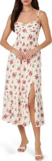 ASTR the Label Floral Pleated Bust Fit & Flare Sundress | Nordstromrack | Nordstrom Rack