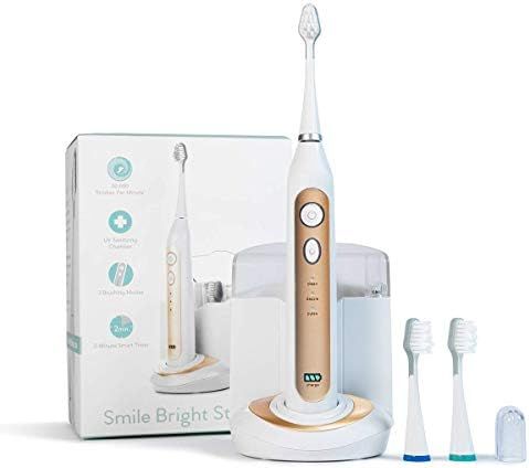 Smile Bright Store Platinum Electronic Sonic Toothbrush with UV Sanitizing Charging Case - Rechar... | Amazon (US)