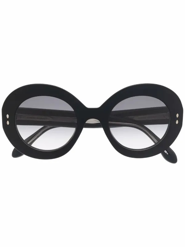 Zonnebril met rond montuur | Farfetch Global