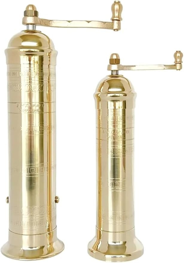 The Original European Salt and Pepper Mill 9” Brass Salt Mill | Amazon (US)