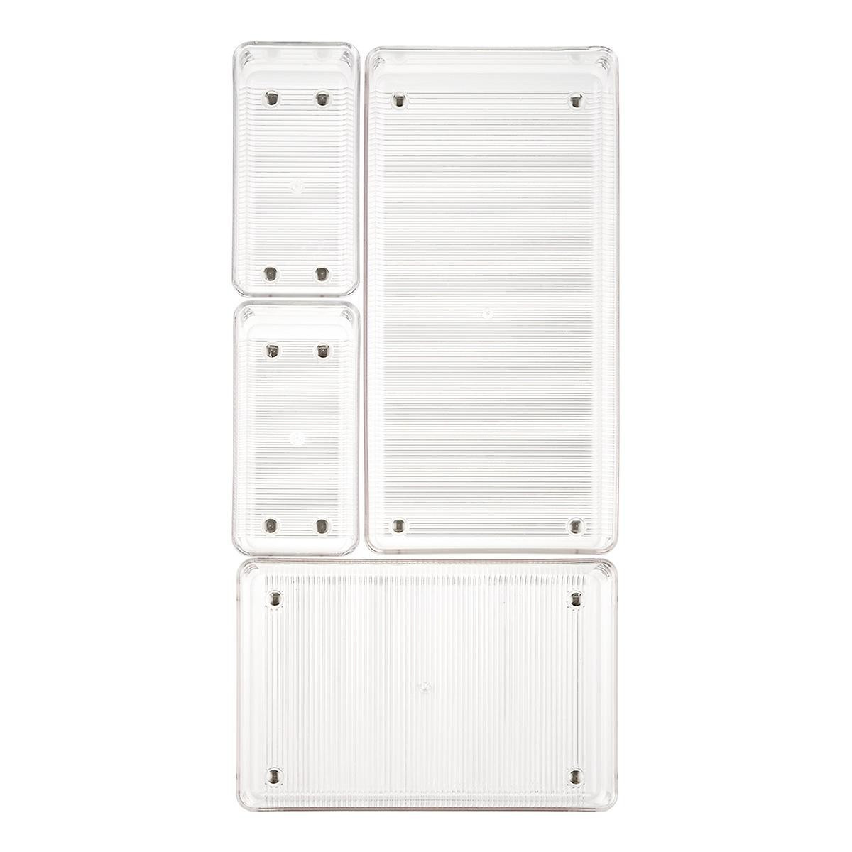 iDesign Linus Shallow Drawer Organizers Set of 4 | The Container Store