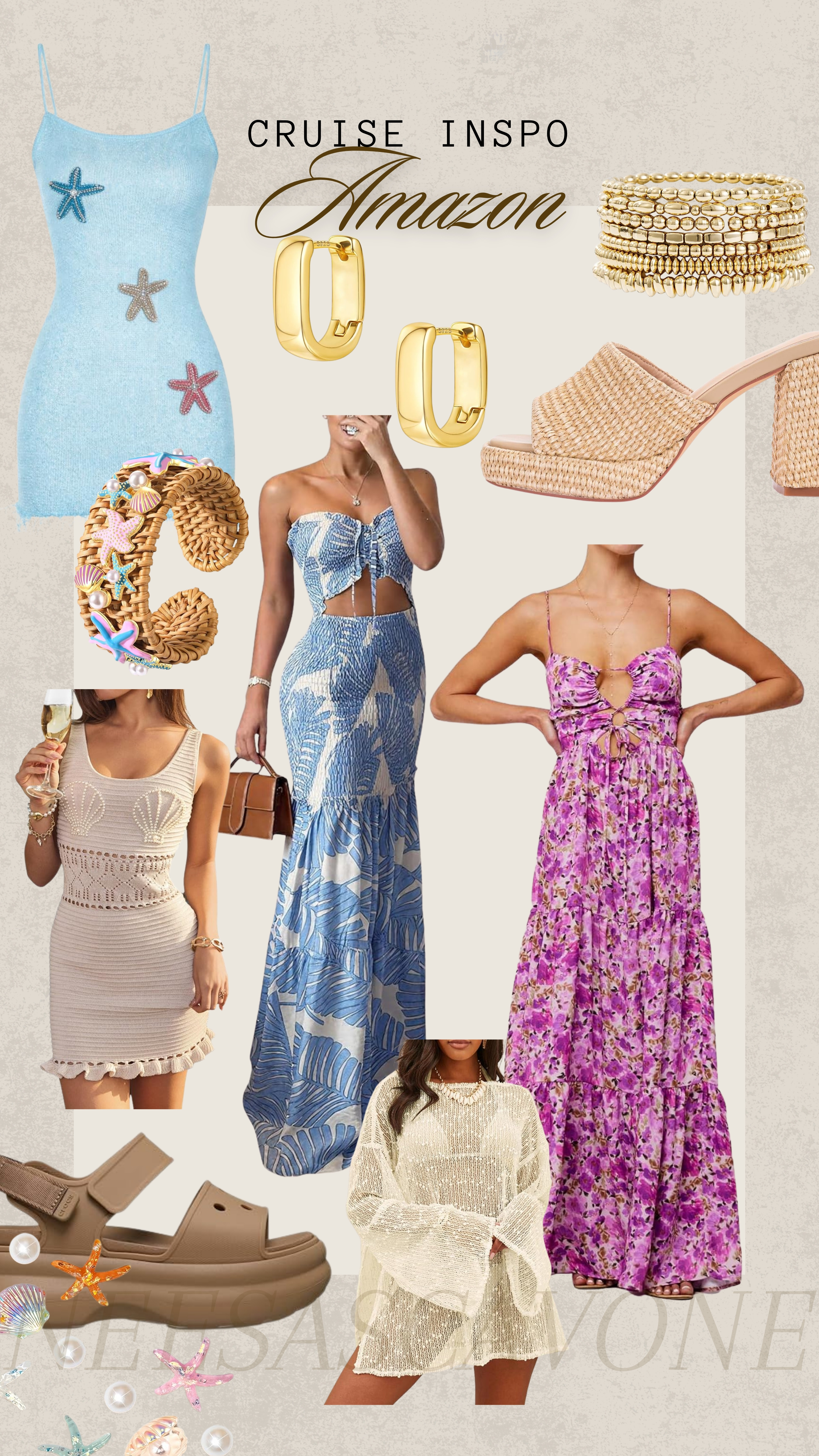 Cruise outfits that look expensive without the designer price tag. 🌊⚓️ From breezy vacation dresses to comfy sandals, beach cover-ups, and gold accessories—these are my favorite Amazon finds for your next tropical getaway. Which look are you packing first? ✨🩵
#LTK #LTKTravel #LTKVacation #LTKStyle #AmazonFashion #AmazonFinds #AmazonStyle #CruiseOutfits #CruiseStyle #CruiseFashion #VacationOutfits #ResortWear #BeachVacation #TropicalStyle #SummerStyle #VacationLooks #BeachOutfit #ResortFashion #TravelStyle #SummerDress #CoverUp #BeachSandals #GoldJewelry #VacationPacking #CruisePacking #AffordableFashion #FashionFinds #OOTD #SummerWardrobe #TravelEssentials 

 #LTKgrwm #LTKSeasonal #LTKTravel