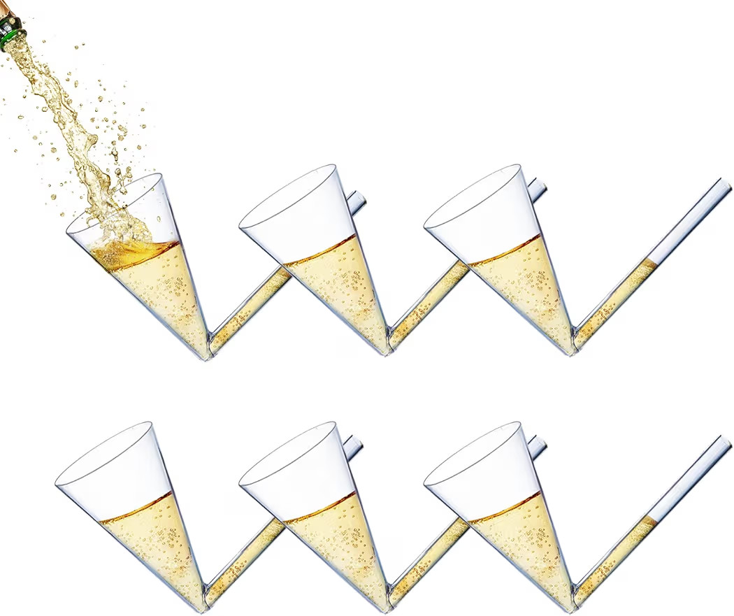 Champagne Shooter - Chug Flutes Guzzler Glasses Unique Gifts for Bachelorette Party Favors & Whit... | Amazon (US)