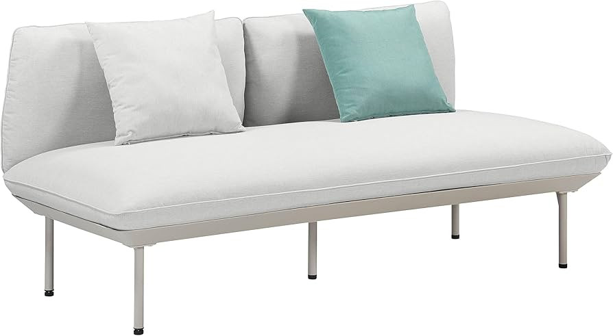 Tov Furniture Katti Light Grey Outdoor Loveseat | Amazon (US)