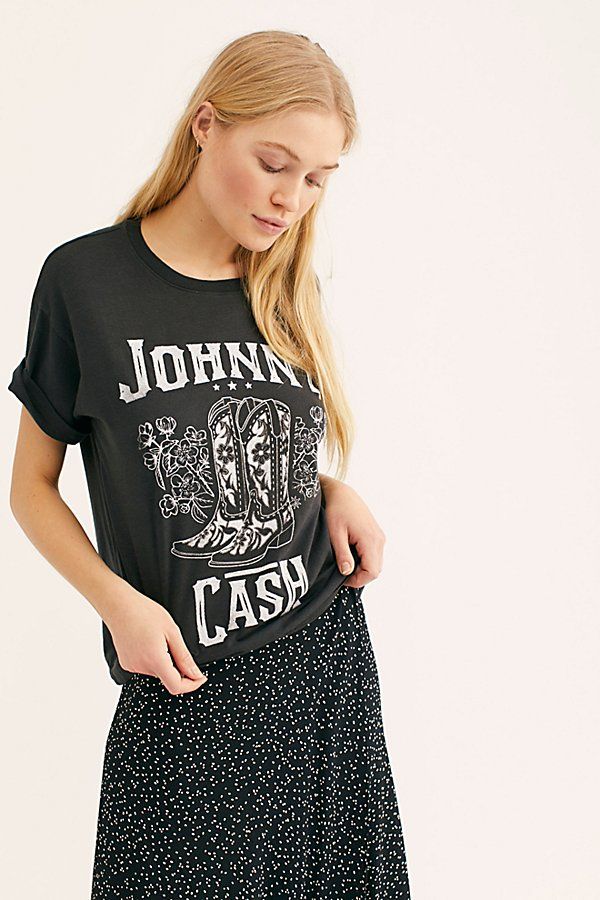 Johnny Cash Tee by Daydreamer at Free People | Free People (Global - UK&FR Excluded)