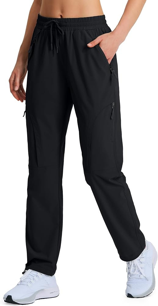 Women's Hiking Pants Quick Dry Lightweight Cargo Pants UPF 50 Water Resistant Zipper Pockets for ... | Amazon (US)